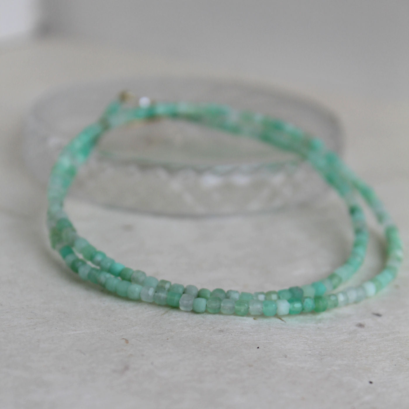 Chrysopraas collier