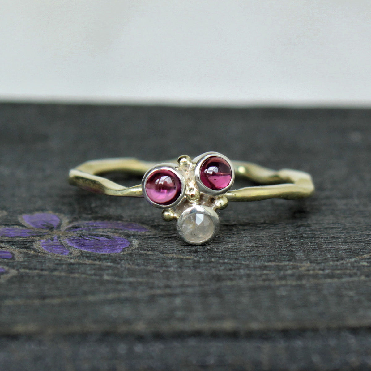 Ribbon ring "Berries"