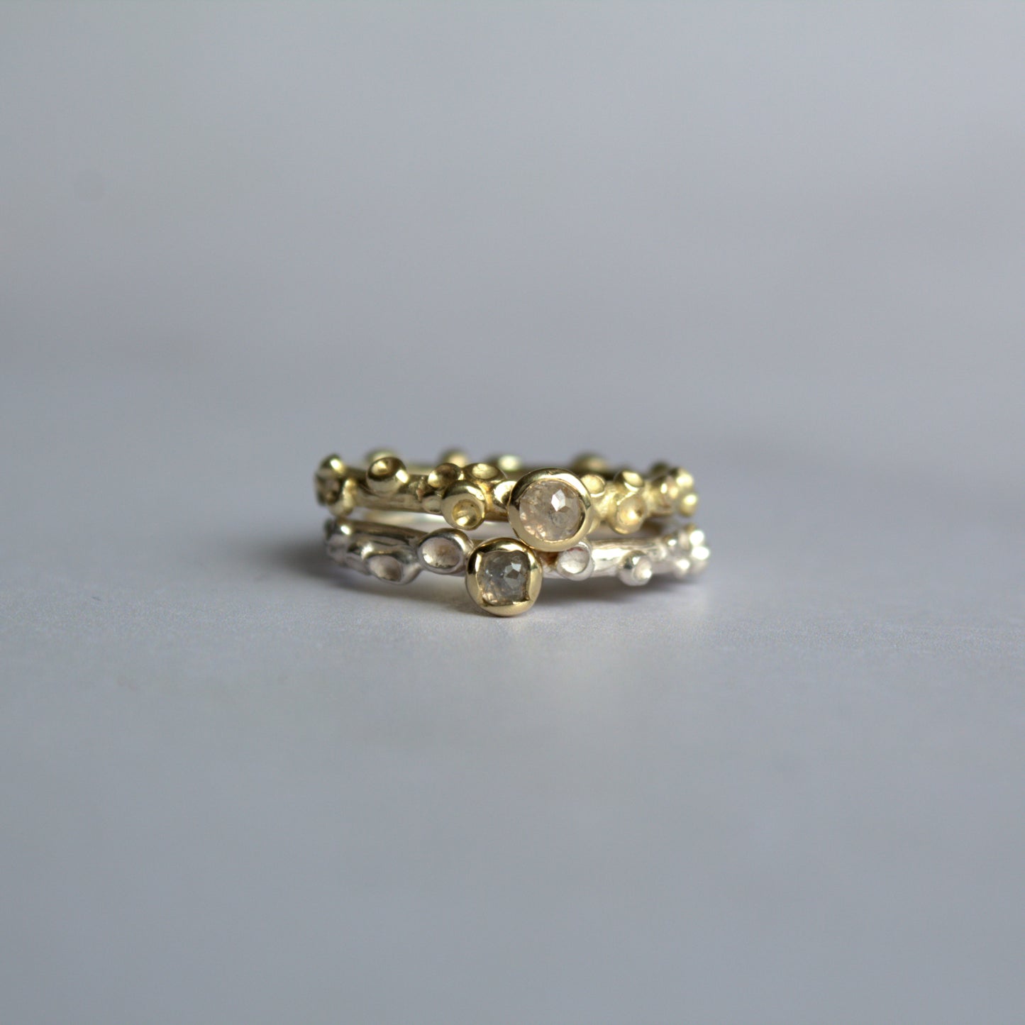 Hidden forest, gouden ring met diamant