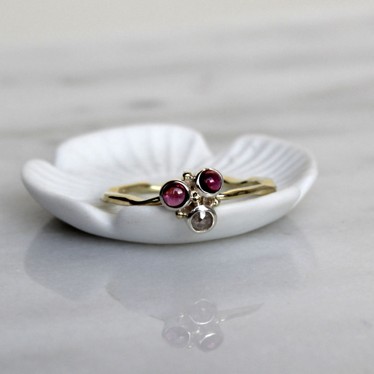 Ribbon ring "Berries"
