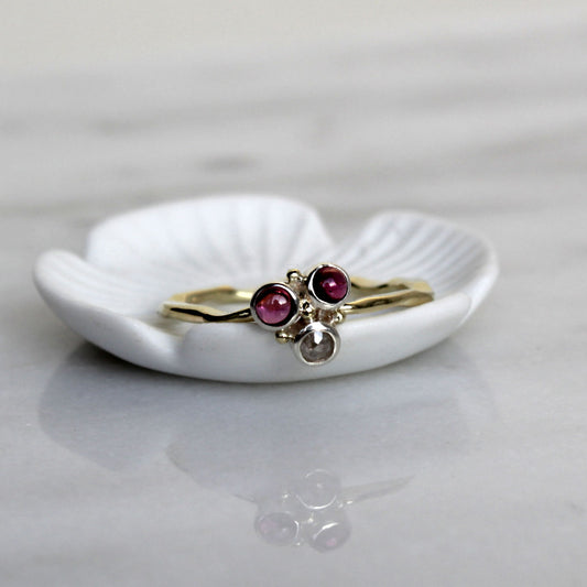 Ribbon ring "Berries"