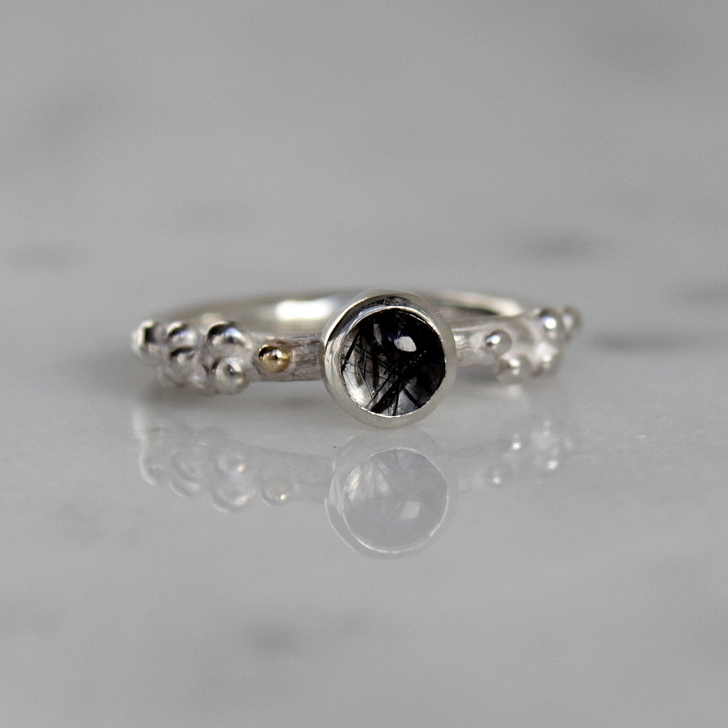 Winterberries ring met toermalijnkwarts